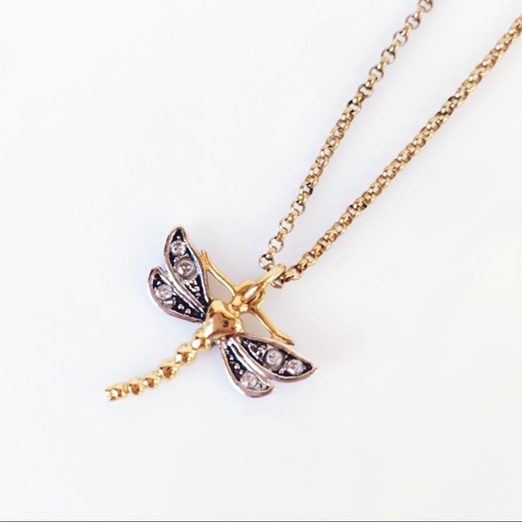 Juicy Couture Jewelry - Juicy Couture Dragonfly Crown Pendant Necklace